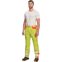 LATTON nohavice žltá/oranžová