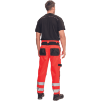 KNOXFIELD HV FL290 nohavice červené
