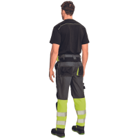 KNOXFIELD HV DW275 nohavice antr/žlté