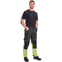 KNOXFIELD HV DW275 nohavice antr/žlté