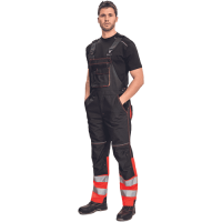 KNOXFIELD HV DW275 náprs.nohavice antr/červ.