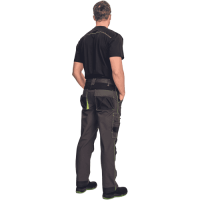 KNOXFIELD 275 nohavice antracit/žltá