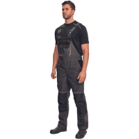 KNOXFIELD 275 bibpants anthracite/red