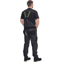 KNOXFIELD 275 náprs.nohavice antracit/žltá