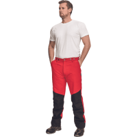 SIP 1XSP Chainsaw nohavice červeno/čierne