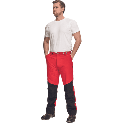 SIP 1XSP Chainsaw trousers red/black