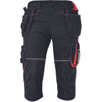 KNOXFIELD 320 3/4 pants anthracit/red