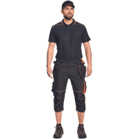 KNOXFIELD 320 3/4 pants anthra/orange