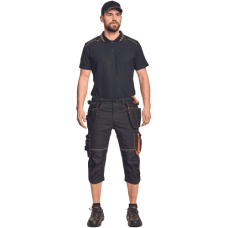 KNOXFIELD 320 3/4 pants anthra/orange