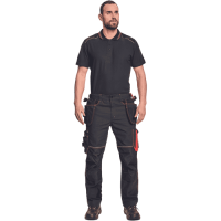 KNOXFIELD 320 pants anthracite/red