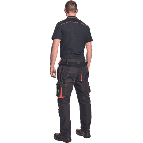 KNOXFIELD 320 pants anthracite/red