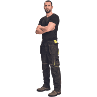 KNOXFIELD 320 pants anthracite/yellow