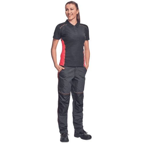 KNOXFIELD LADY pants anthracite/red