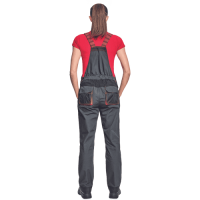 KNOXFIELD LADY bibpant anthracite/red