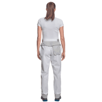 MONTROSE LADY trousers white/grey
