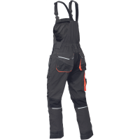 EMERTON PLUS PB bibpants anthr/orange 