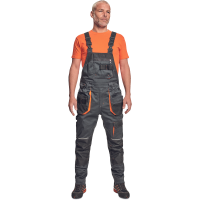 EMERTON PLUS PB bibpants anthr/orange 
