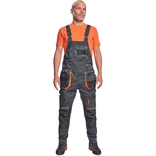 EMERTON PLUS PB bibpants anthr/orange 