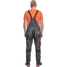 EMERTON PLUS PB bibpants anthr/orange 