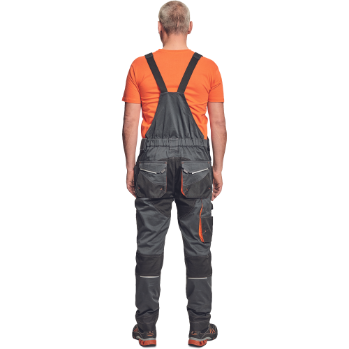 EMERTON PLUS PB bibpants anthr/orange 