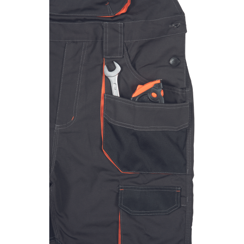 EMERTON PLUS PB bibpants anthr/orange 
