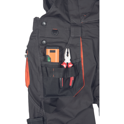 EMERTON PLUS PB bibpants anthr/orange 