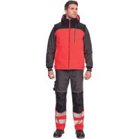 KNOXFIELD oboustr.vesta antrac/červ.