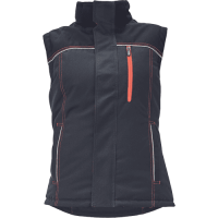KNOXFIELD LADY revers.vest anthr/red
