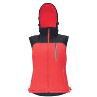 KNOXFIELD LADY revers.vest anthr/red