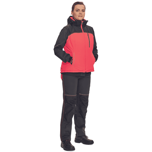 KNOXFIELD LADY revers.vest anthr/red