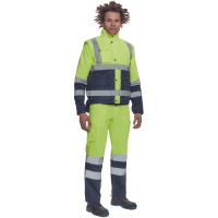 HELLIN HV vesta žltá/tmavo modrá