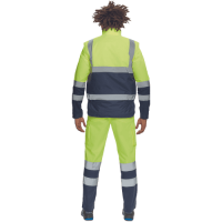 HELLIN HV vesta žltá/tmavo modrá