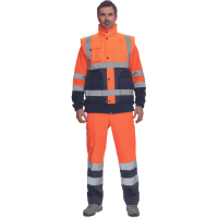 HELLIN HV vesta oranžová/tm.modrá