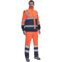 HELLIN HV vesta oranžová/tm.modrá