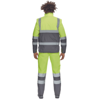 HELLIN HV bodywarmer yellow/grey