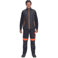 MAX VIVO LIGHT vesta čierna/oranžová