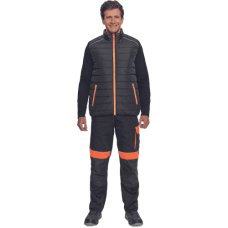 MAX VIVO LIGHT vesta čierna/oranžová