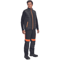 MAX VIVO LIGHT vesta čierna/oranžová