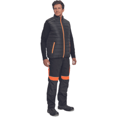 MAX VIVO LIGHT vesta čierna/oranžová