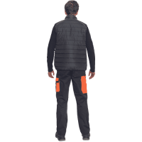 MAX VIVO LIGHT vesta čierna/oranžová