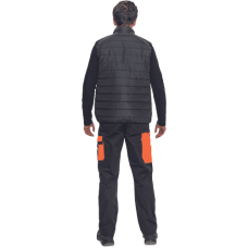 MAX VIVO LIGHT vesta čierna/oranžová