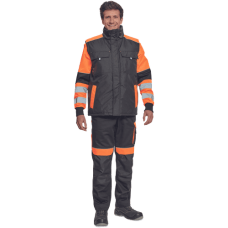 MAX VIVO vesta čierna/oranžová