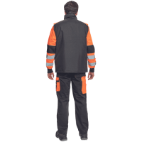 MAX VIVO vesta čierna/oranžová