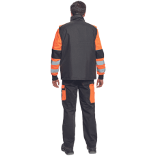 MAX VIVO vesta čierna/oranžová