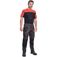 EMERTON T-shirt black/orange