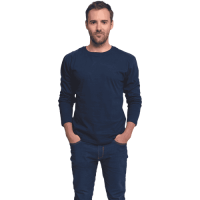 CAMBON T-shirt long sleeve navy