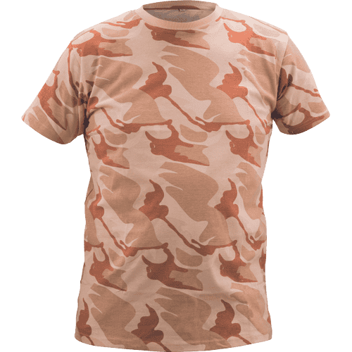 CRAMBE T-shirt beige camouflage
