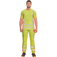 LATTON HV T-shirt yellow/orange