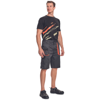 MAAS T-shirt black/orange 