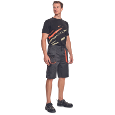 MAAS T-shirt black/orange 